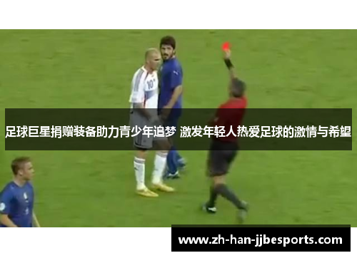 足球巨星捐赠装备助力青少年追梦 激发年轻人热爱足球的激情与希望