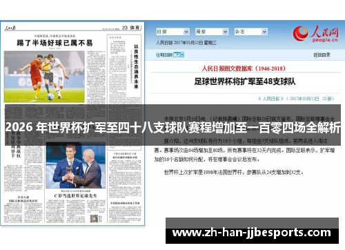 2026 年世界杯扩军至四十八支球队赛程增加至一百零四场全解析